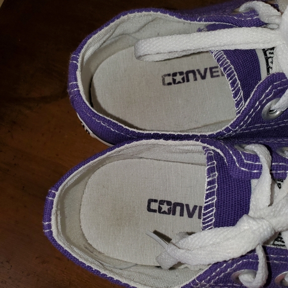 Converse Chuck Taylor Purple Shoes Sneakers Sz 7 - Picture 5 of 6